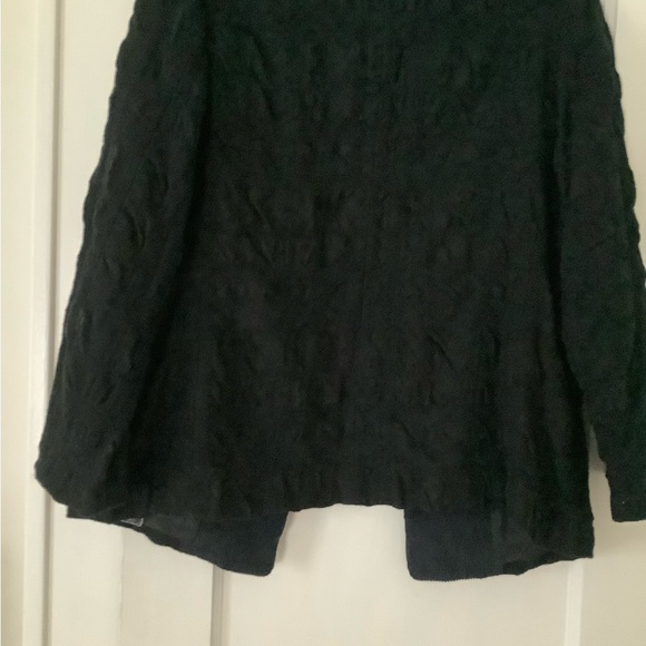 Black Textured Women's Blazer by enrica - Picture 5 of 8